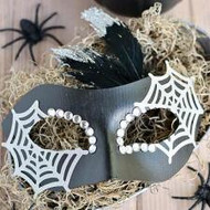 Spider Web Masquerade Mask